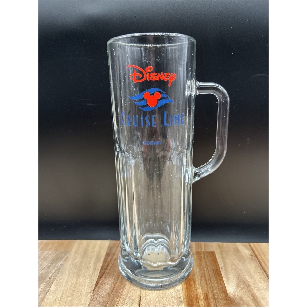 disney cruise line 24oz tall‎ Beer Mug cup Clear glass Cruise line